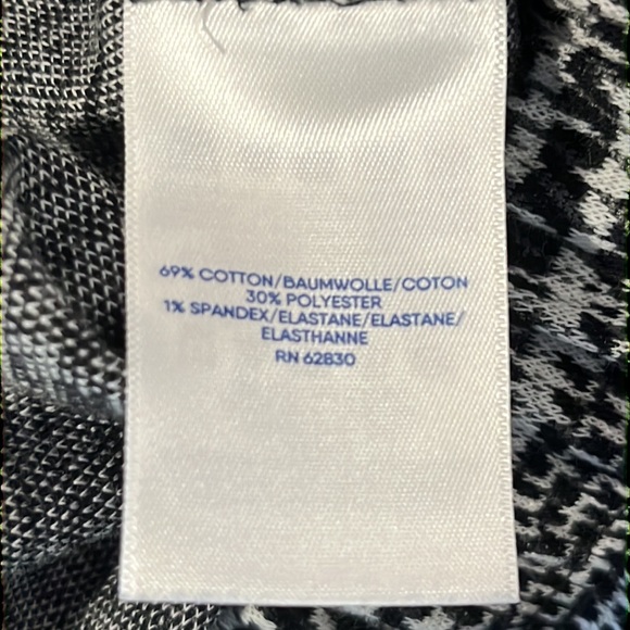 NWT Lands End Womens Black Glen Plaid Jacquard Sport Knit Pants 2X PLUS SIZE - Picture 8 of 11